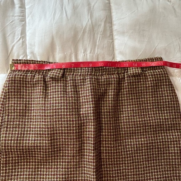 Vintage: The J Peterman Company wool skirt Houndstooth - Picture 4 of 8